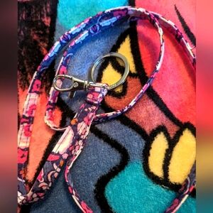 ⭐5 for $30 Vera Bradley Lanyard Purple Pink White